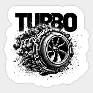 Turbo Engine Sticker